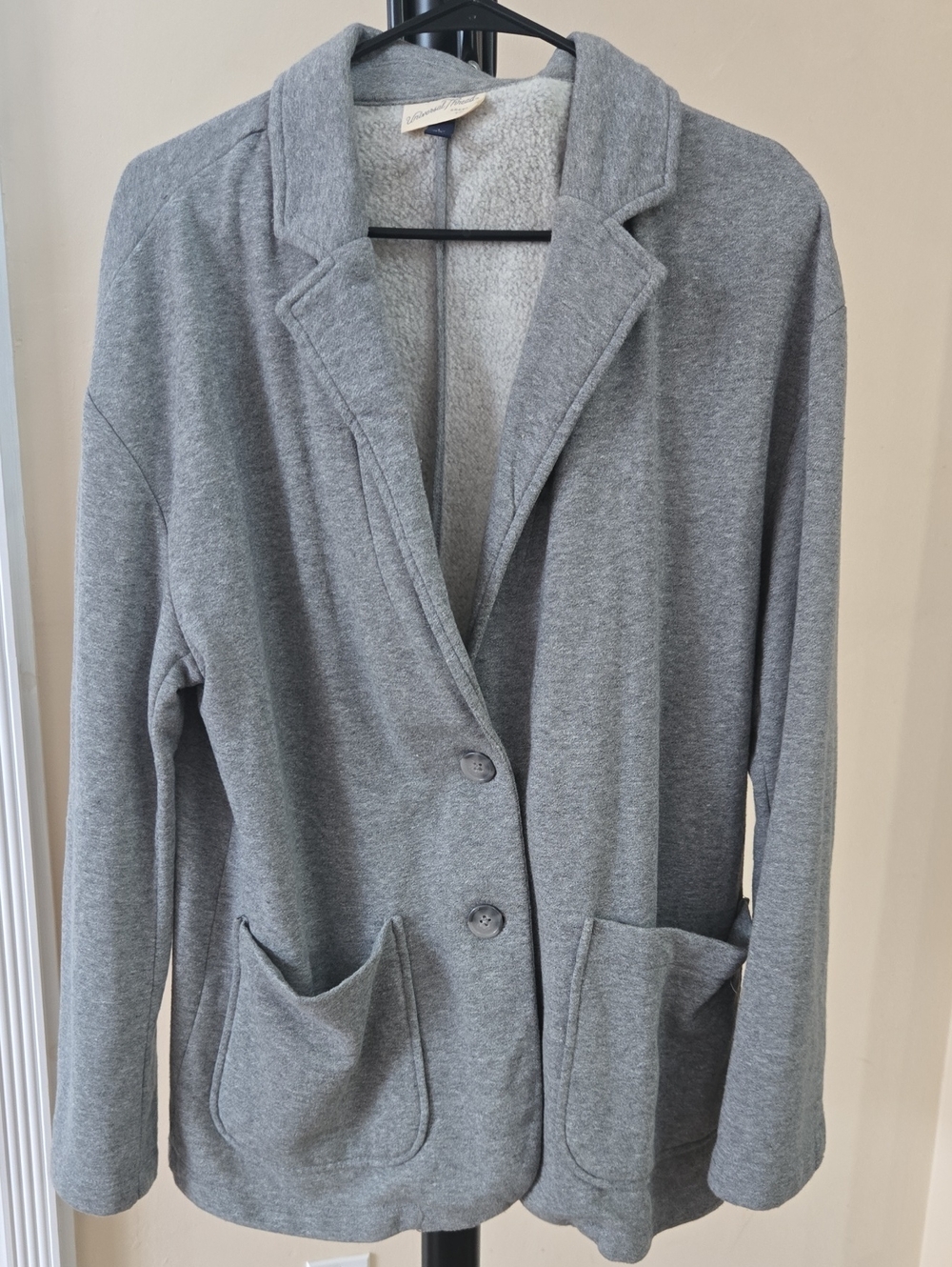 Comfortable Grey Women's Blazer Jacket